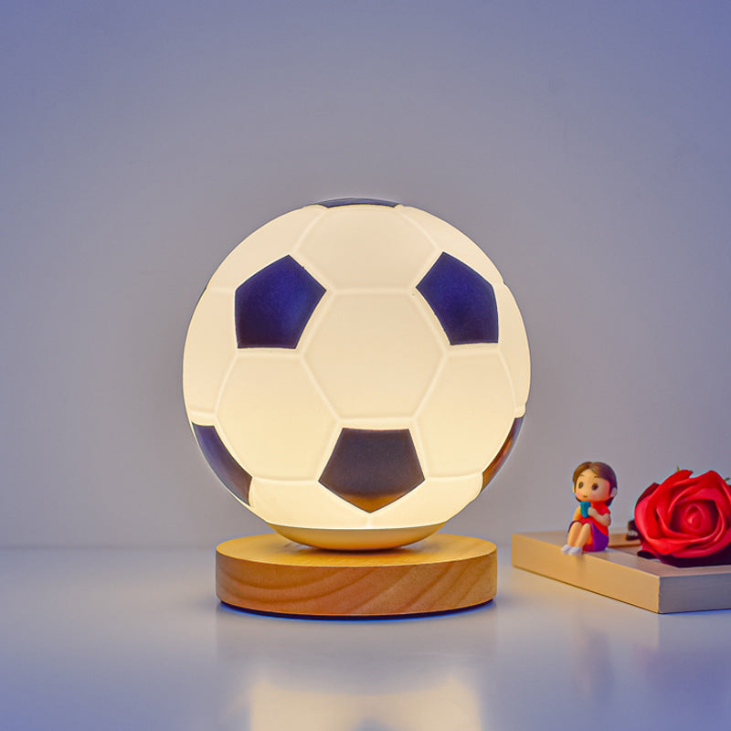 Soccer Ball Shaped Table Lamp