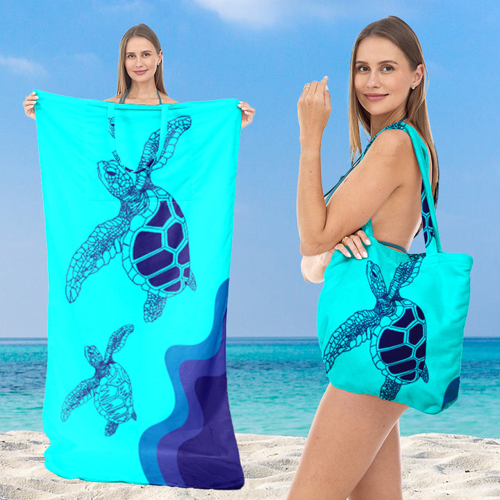 Tote bag with integrated towel Bowlift