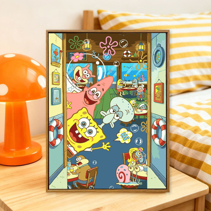Cartoon Themed Art Print Bowlift