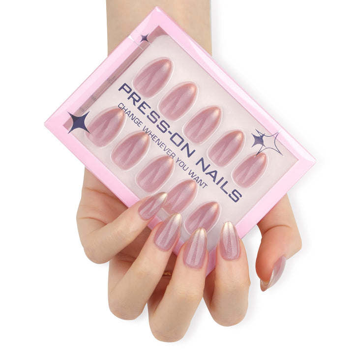 Artful decorative nails with shimmering design Bowlift