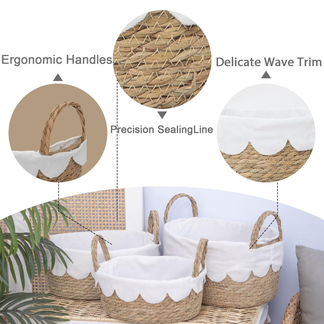 Handwoven Crumple Basket Bowlift
