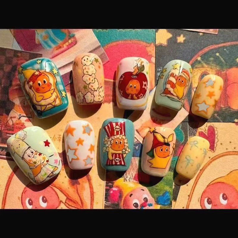 Playful Cat-Themed Press-On Nail Art Bowlift