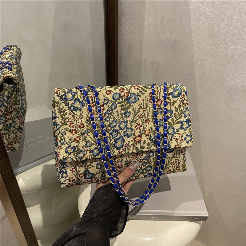 Elegant Floral Embellished Handbag Bowlift
