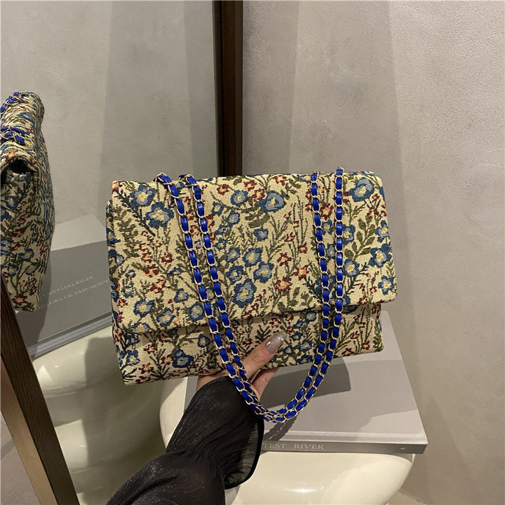 Elegant Floral Embellished Handbag Bowlift