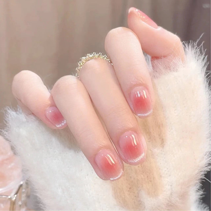 Glossy Ombre Press-On Nails Bowlift