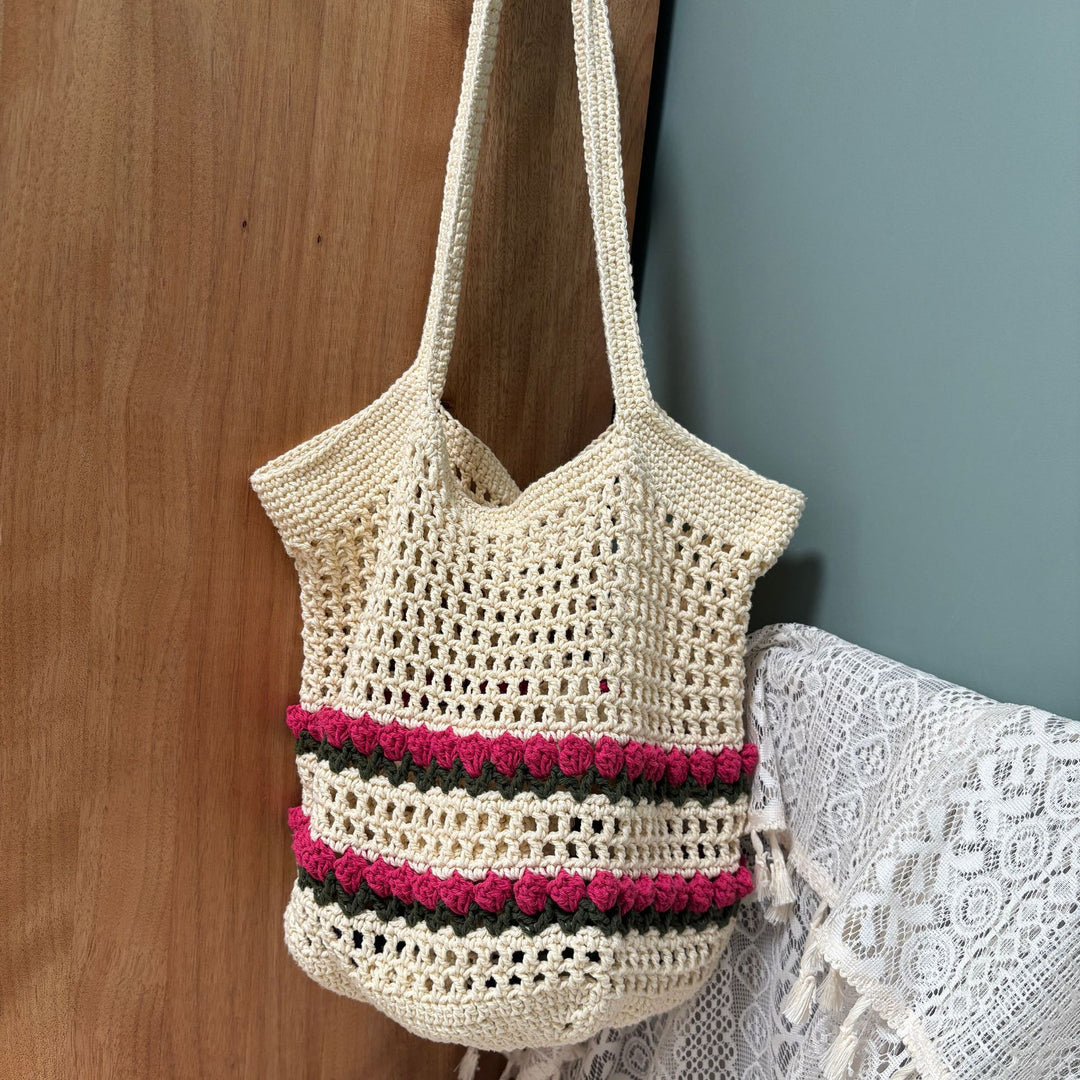 Hand-knotted shoulder bag Bowlift