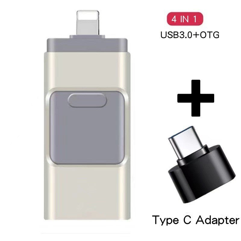 Versatile Dual-Connector USB Flash Drive Bowlift