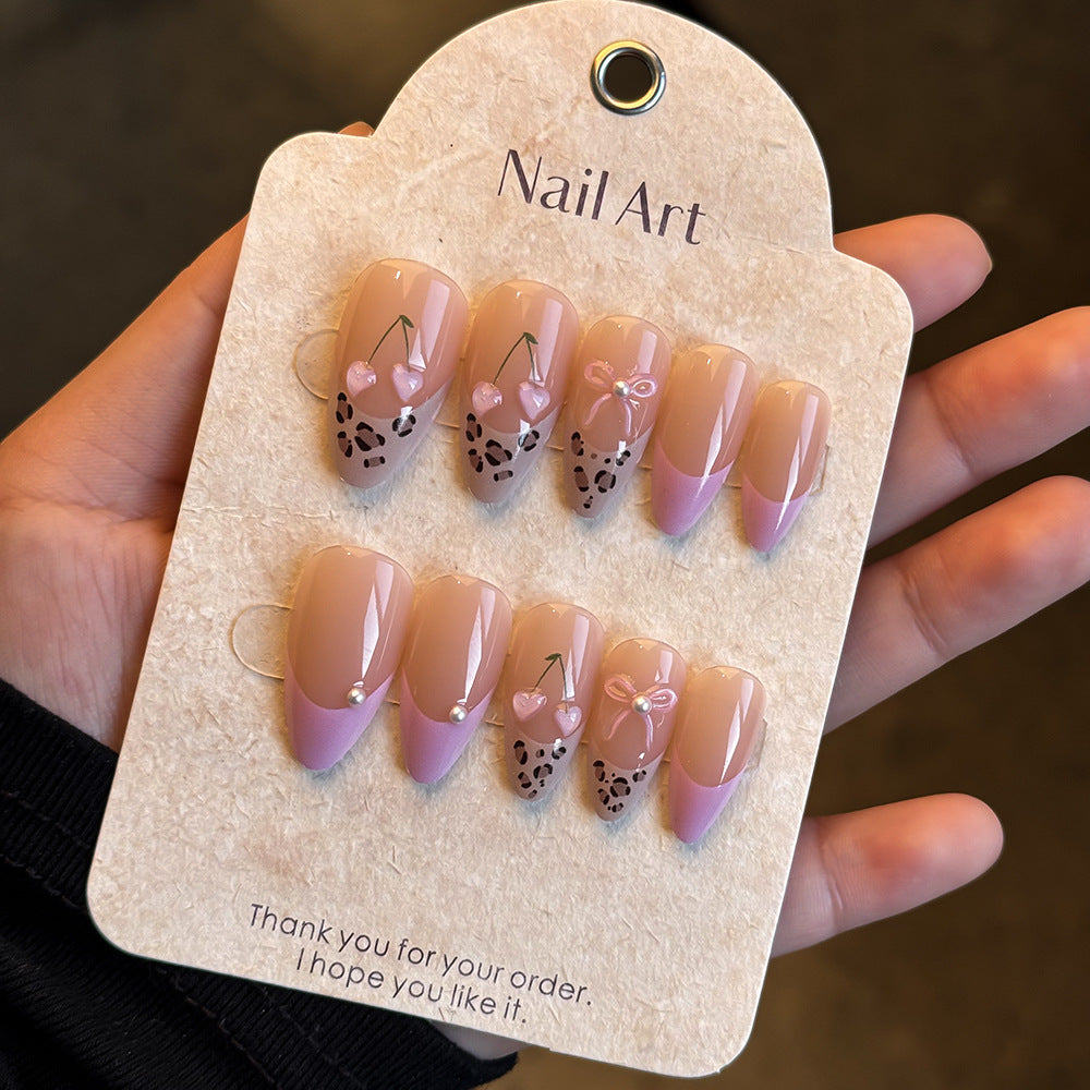 Artistic Press-On Nail Design Set Bowlift
