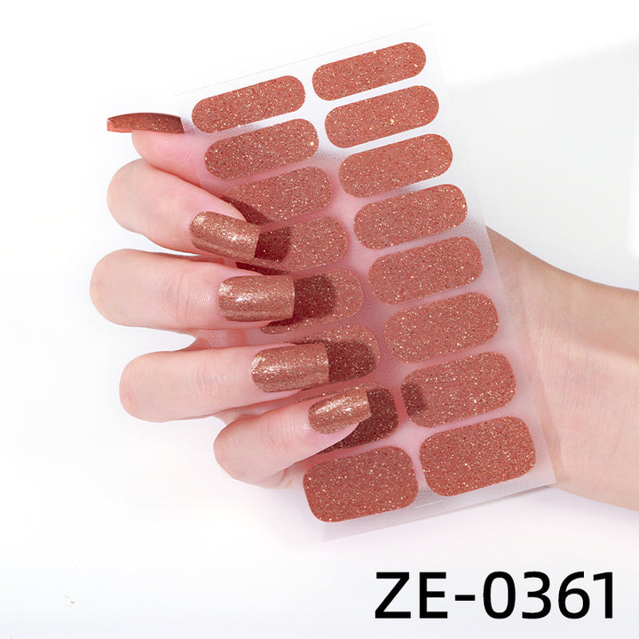 Glittering Nail Art Wraps