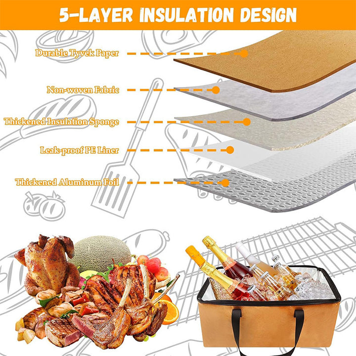 Insulated Transport Bag For Hot Food Bowlift
