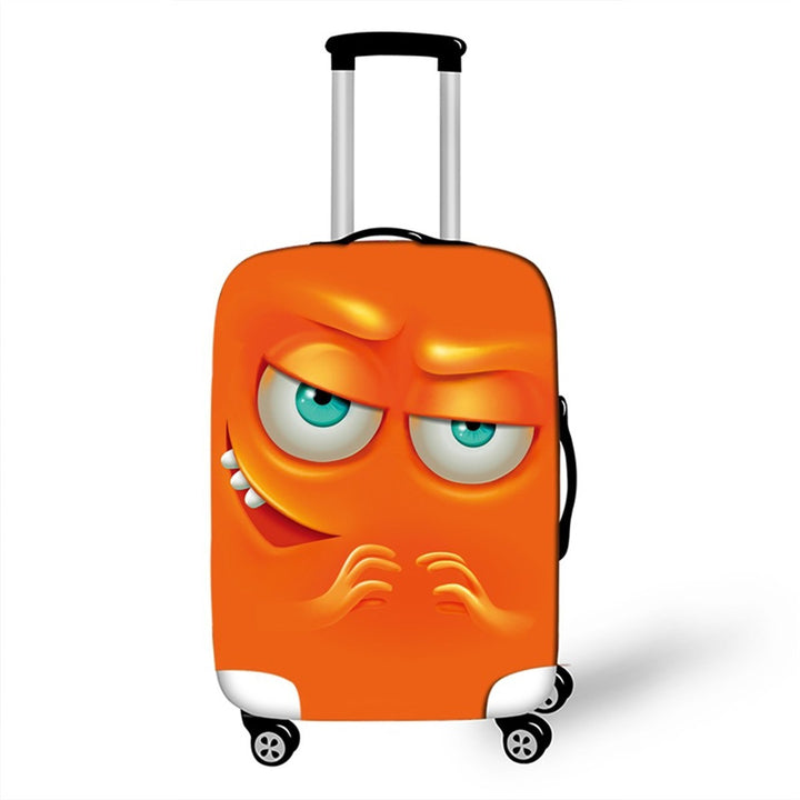 Unisex Hard-shell suitcase with funny cartoon face Bowlift