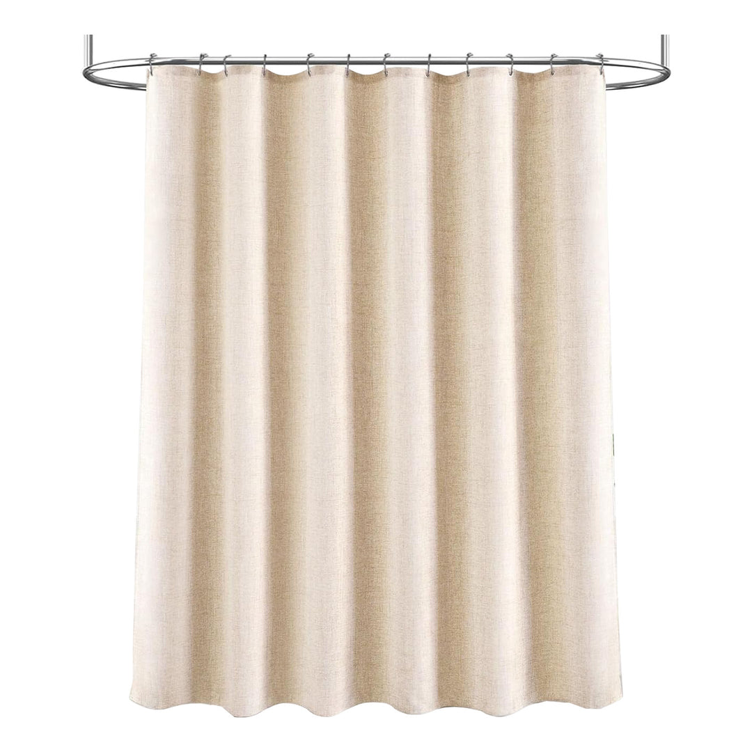 Textured Linen Shower Curtain Bowlift
