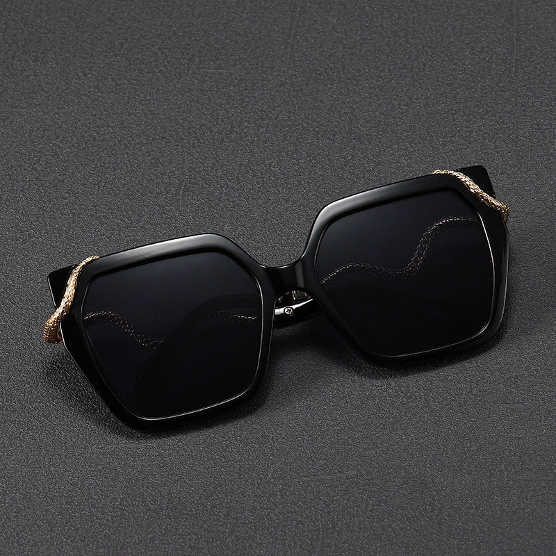 Luxury Oversized Hexagonal Sunglasses