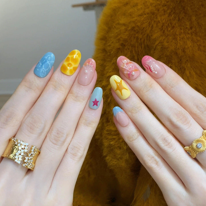 Creative Art Nails with Colorful Designs Bowlift