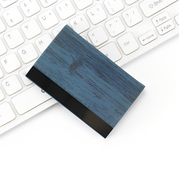 Premium Wood-Inspired Wallet Card Holder