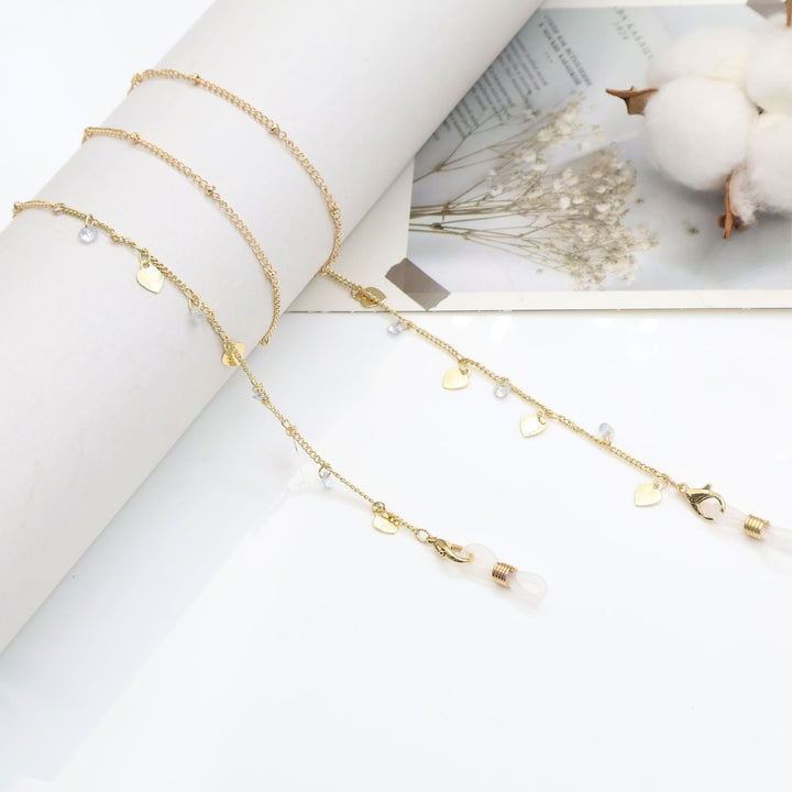 Cross-Embellished Eyewear Chain Bowlift