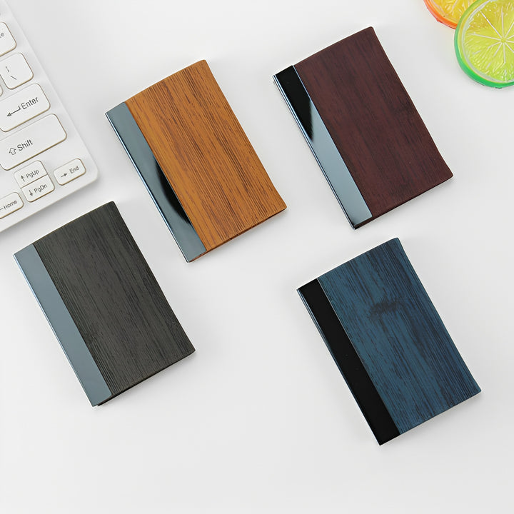 Elegant Wooden RFID-Blocking Card Holder