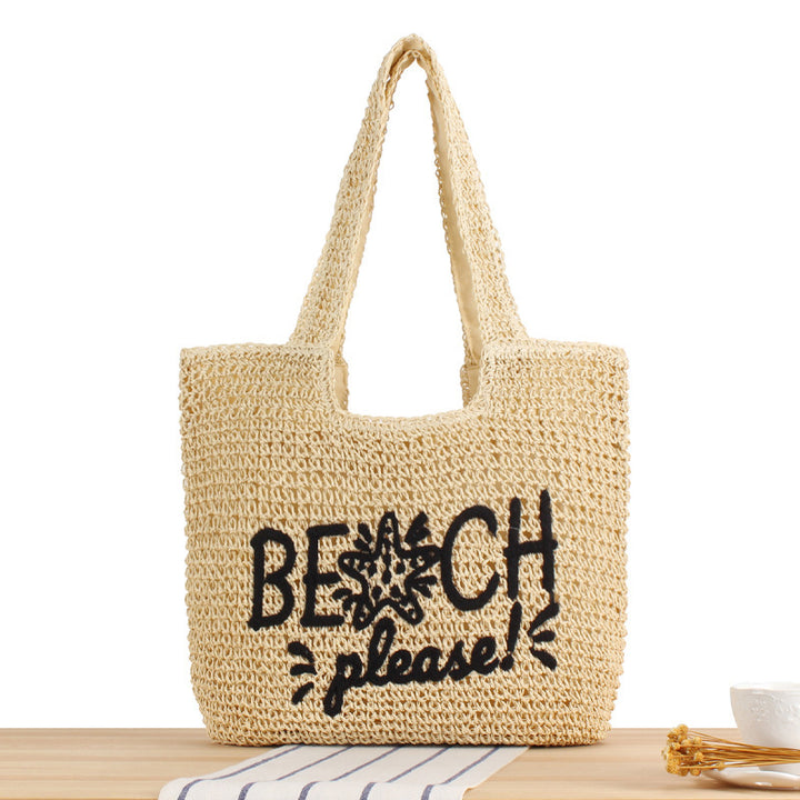 Casual Beach Bag Made of Refined Weave Bowlift