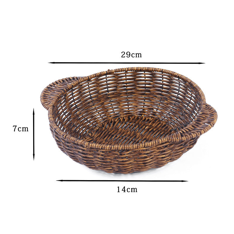 Home Organization Decorative Wicker Basket Bowlift