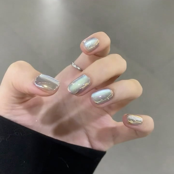 Elegant Sculpted Press-On Nails Bowlift