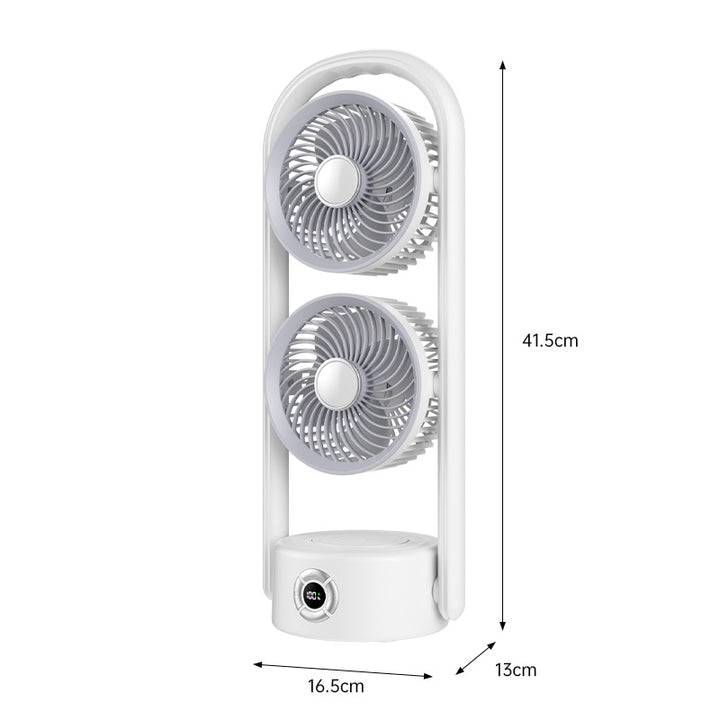 Men's Dual-Head Portable Cooling Fan Bowlift