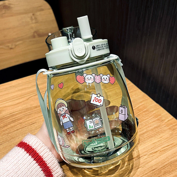 Ladies Playful Design Water Bottle Bowlift