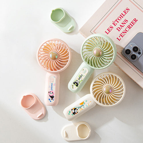 Portable Cartoon-Themed Handheld Fan Bowlift