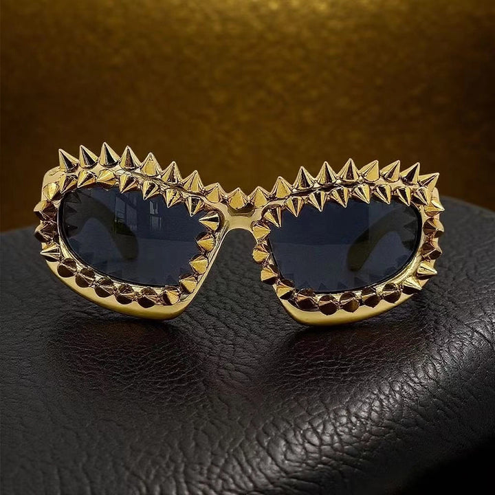 Women's statement sunglasses with creative stud accents Bowlift