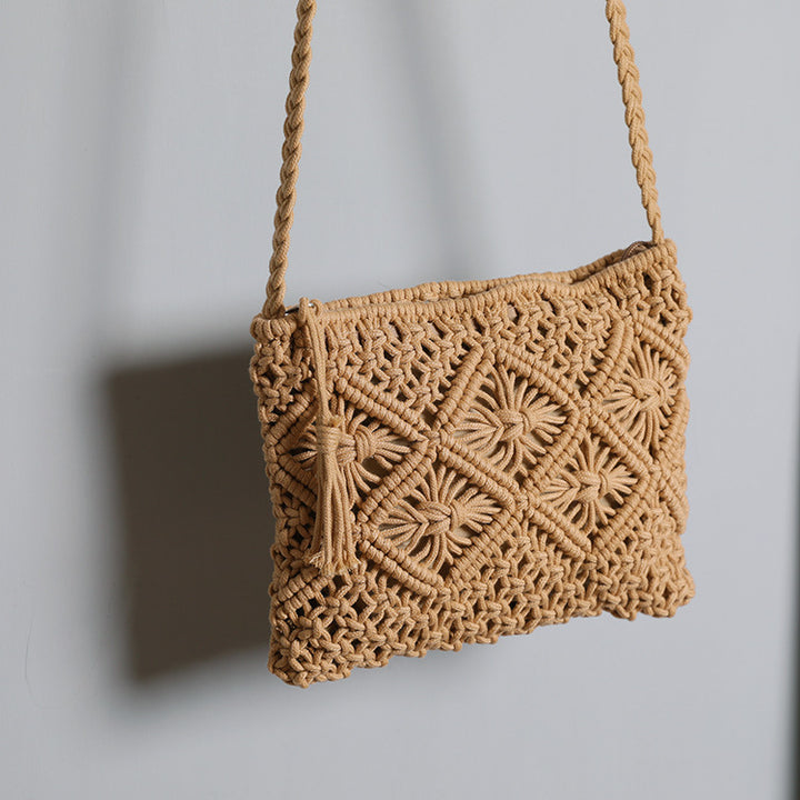 Handmade Macrame Shoulder Bag Bowlift