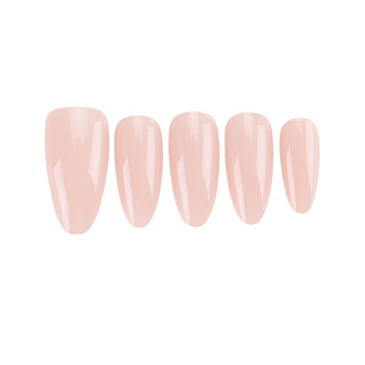 Artistic Gel Press-On Nail Set with Gold Leaf Accents Bowlift