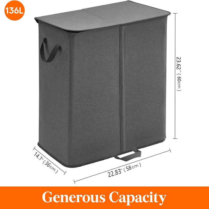 Laundry container with separating compartments Bowlift