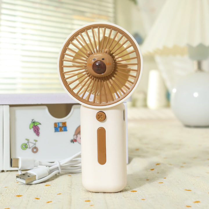 Women's Portable Mini Fan in Charming Bear Design Bowlift