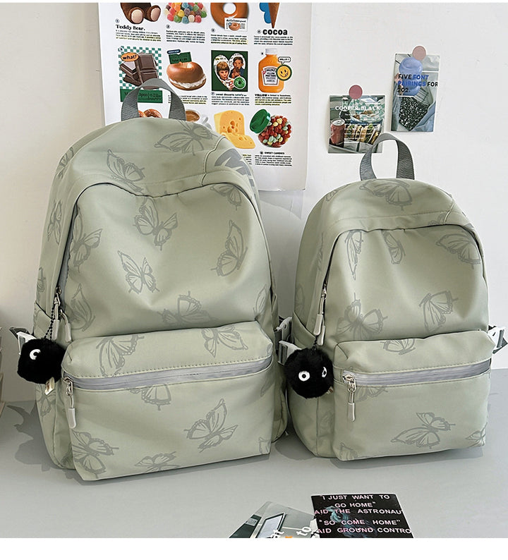 Stylish Floral-Embossed Casual Backpack