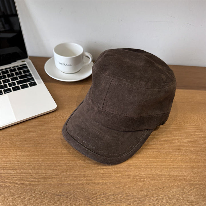 Men's Casual Suede Field Cap Bowlift