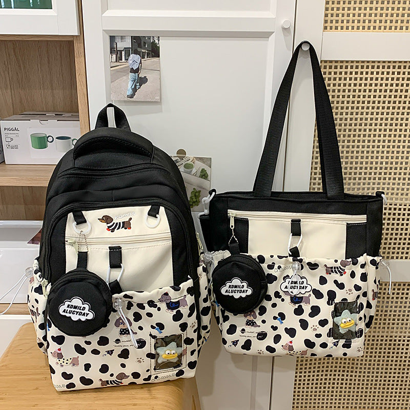 Playful Cartoon-Inspired School Backpack Bowlift