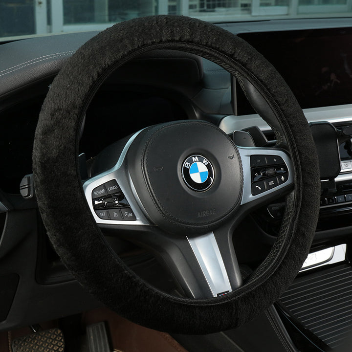 Plush Shearling Steering Wheel Cover Bowlift
