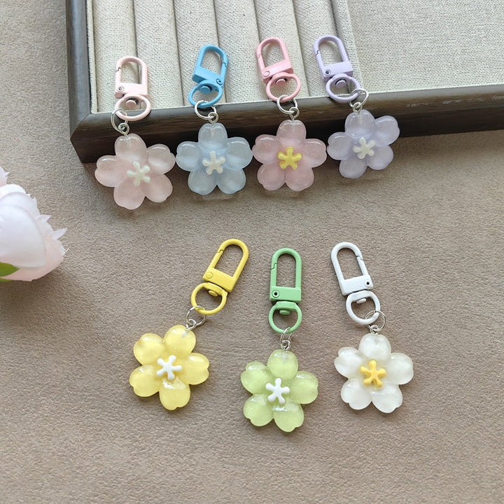 Key ring with flower motif Bowlift