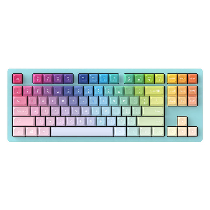 Rgb Gaming Keyboard with Mechanical Keys and Customizable Backlighting Bowlift