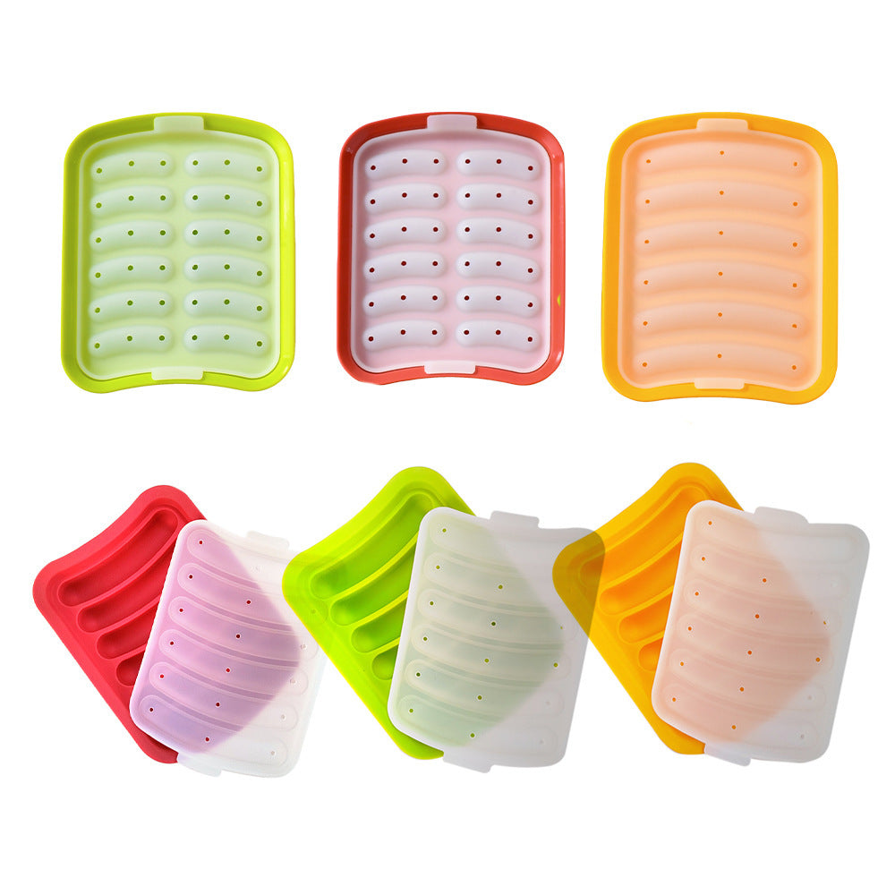 Silicone ice cube mold with integrated cooling design Bowlift