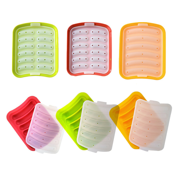 Silicone ice cube mold with integrated cooling design Bowlift