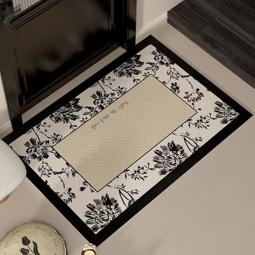 Artistic Floral Area Mat