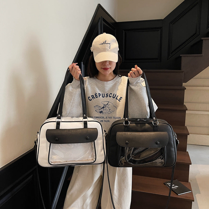 Elegant shoulder bag with multifunctional compartments Bowlift