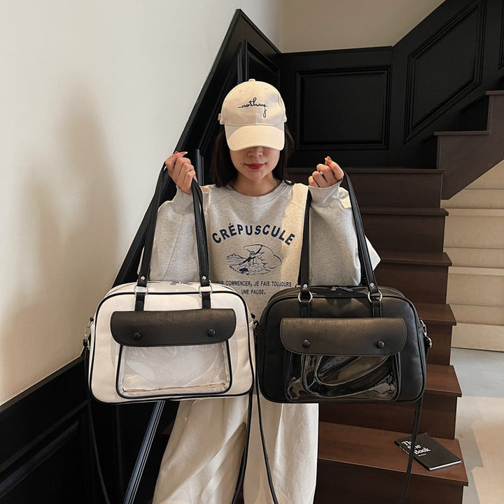 Elegant shoulder bag with multifunctional compartments Bowlift