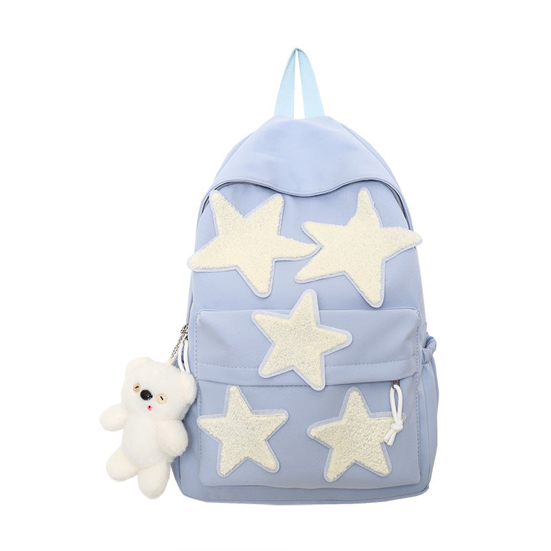Fun Decorative Star-Patterned Backpack Bowlift