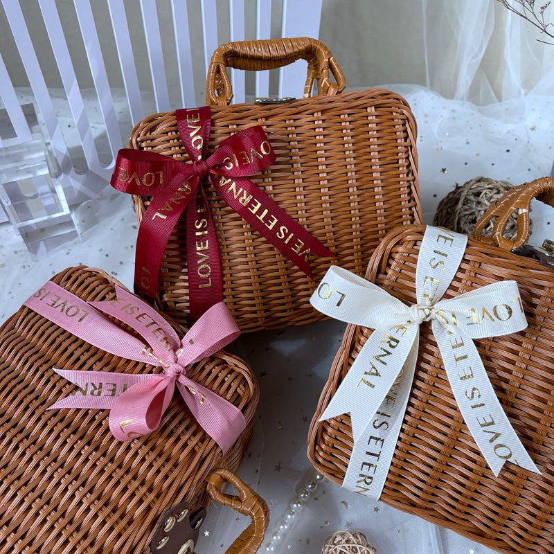 Women classic rattan handbag Bowlift