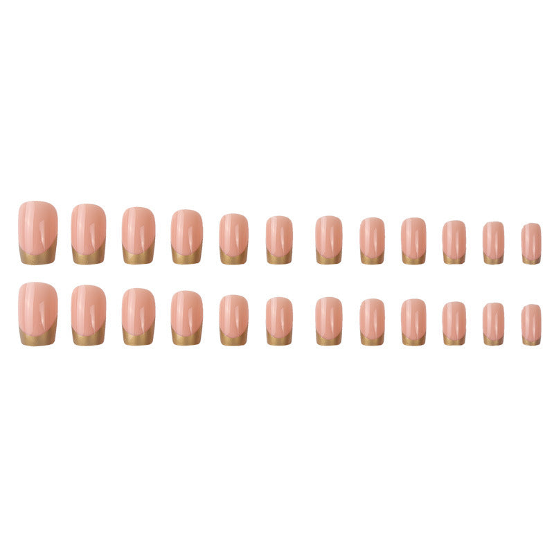 Glossy Natural-Shape Press-On Nails Bowlift