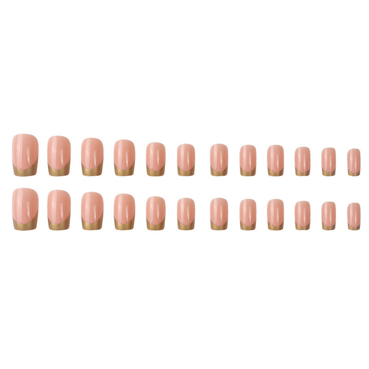 Glossy Natural-Shape Press-On Nails Bowlift