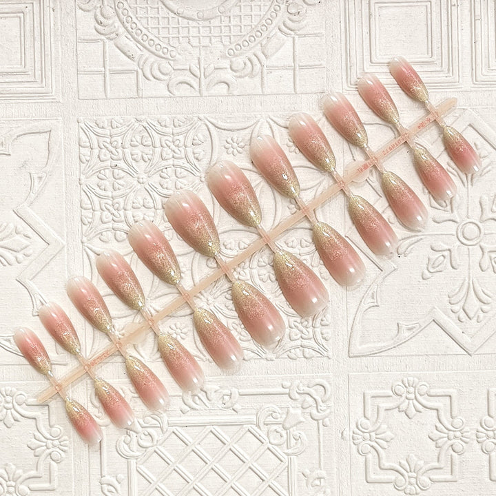 Premium Glitter Ombre Press-On Nails Bowlift