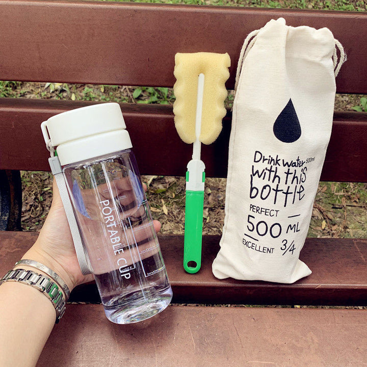 Women's portable water bottle with practical cleaning system Bowlift
