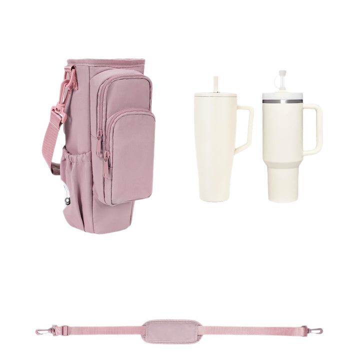 Practical crossbody bag with versatile compartments and a removable cup holder Bowlift